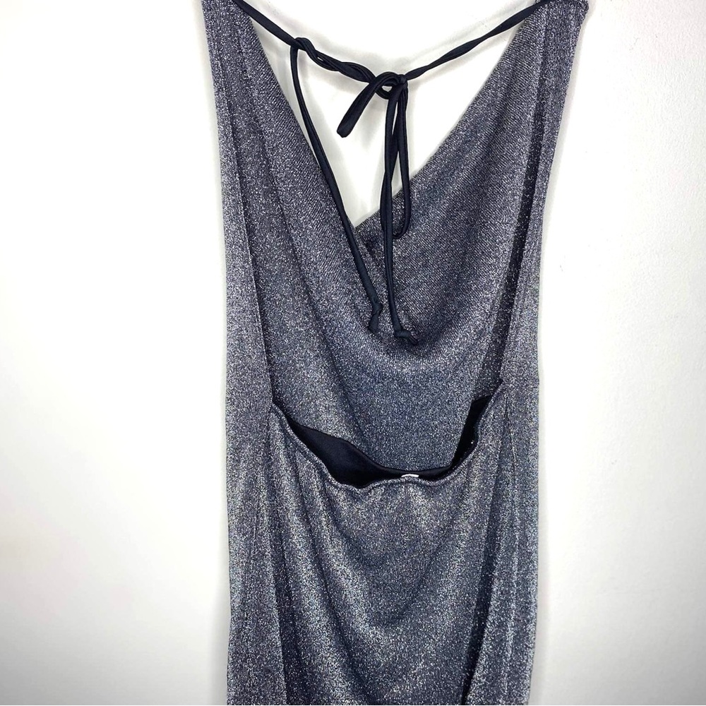 < Y2K Sparkling Halter Neck Size Small > - Picture 2 of 3